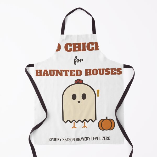Item preview, Too Chicken for Haunted Houses Funny Halloween Chicken designed and sold by HenAndHeller.