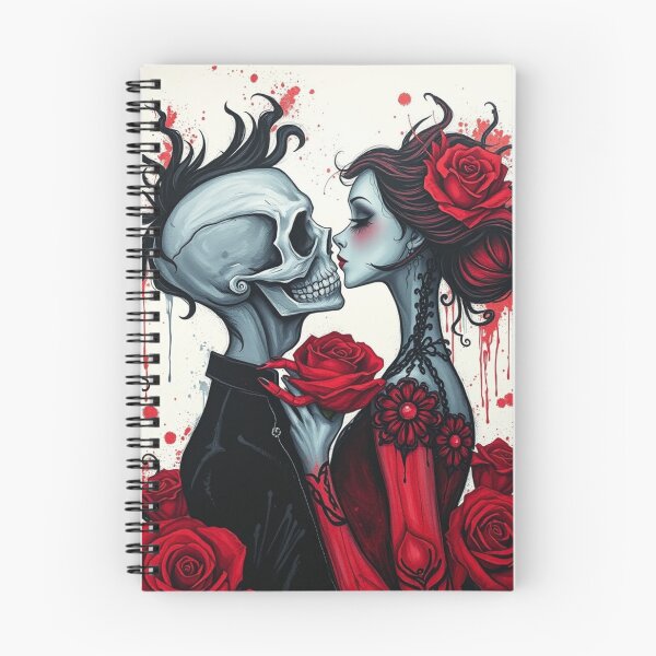 Item preview, Gothic Till Death Do Us Part - Skull Punk Romance Art designed and sold by ERODED SELF.