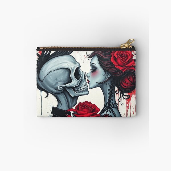 Item preview, Gothic Till Death Do Us Part - Skull Punk Romance Art designed and sold by ERODED SELF.