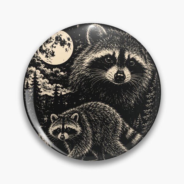 Item preview, Vintage Raccoon Moon Funny Feral Trash Panda  designed and sold by Y-Vibes.