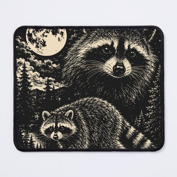 Item preview, Vintage Raccoon Moon Funny Feral Trash Panda  designed and sold by Y-Vibes.