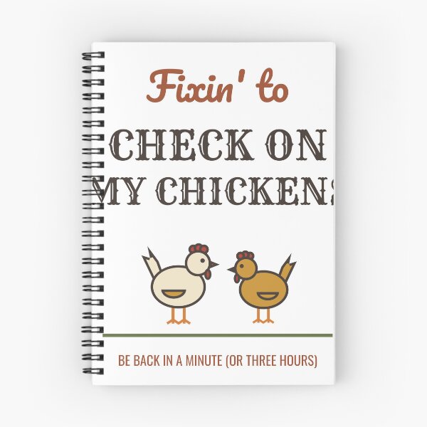 Item preview, Fixin to Check on My Chickens Funny Southern Chicken designed and sold by HenAndHeller.
