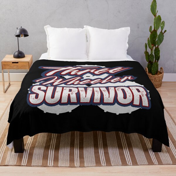 Item preview, Three Wheeler Survivor — Distressed Tire Graphic Retro Off‑Road Rider Patriotic Style designed and sold by GFamilyC.