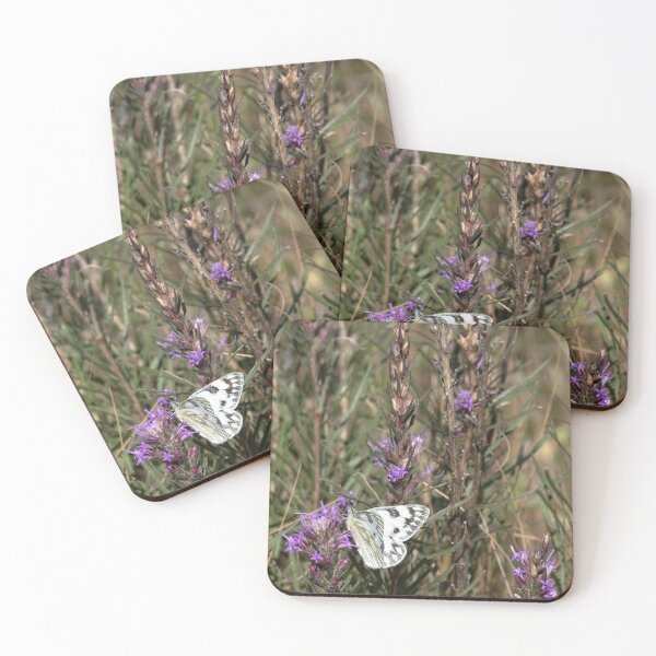 Item preview, Becker's White Butterfly feeding on purple flower designed and sold by lisavonbiela.