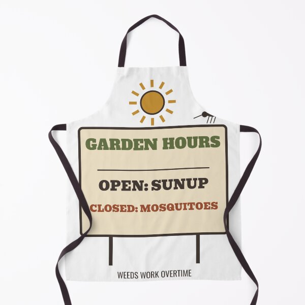 Item preview, Garden Hours Sunup to Mosquitoes Funny Gardening designed and sold by HenAndHeller.