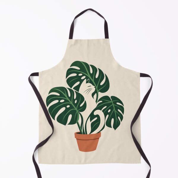 Item preview, Monstera Cat – Minimal Botanical Cat T-Shirt designed and sold by astersgraphics.
