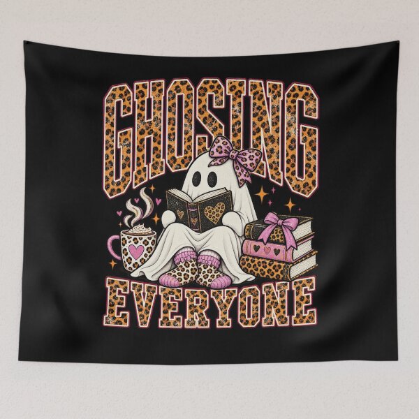 Item preview, Ghosting Everyone Bookish Ghost Coquette Halloween Art designed and sold by AmiGraph.