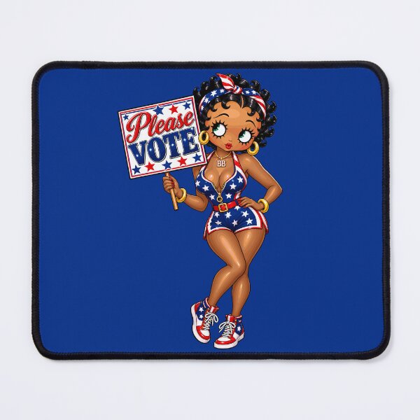 Item preview, Brown Betty Boop Please Vote – Patriotic Vintage Glamour designed and sold by Artbyminga.