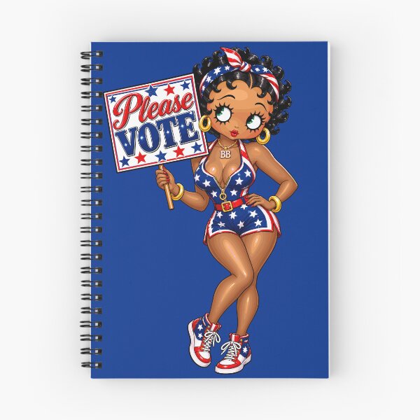 Item preview, Brown Betty Boop Please Vote – Patriotic Vintage Glamour designed and sold by Artbyminga.