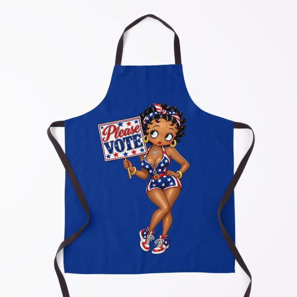 Item preview, Brown Betty Boop Please Vote – Patriotic Vintage Glamour designed and sold by Artbyminga.