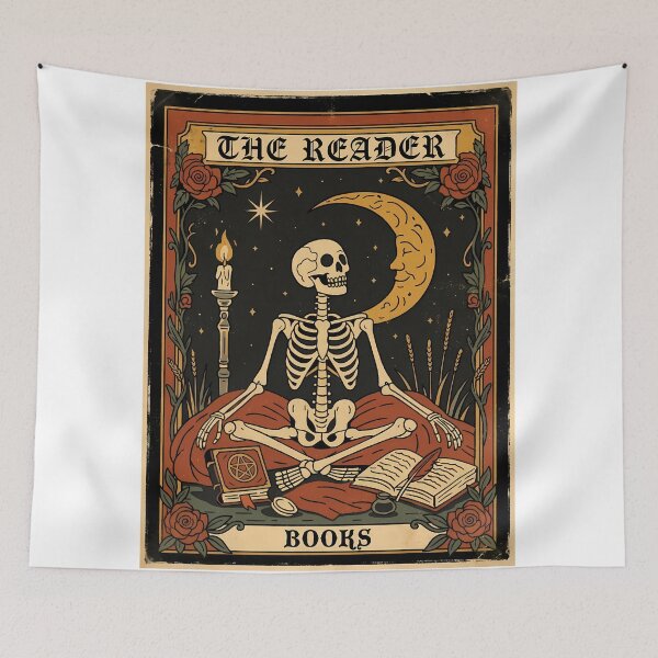 Item preview, The Reader Tarot Card Skeleton Reading Book designed and sold by FernaRoje.