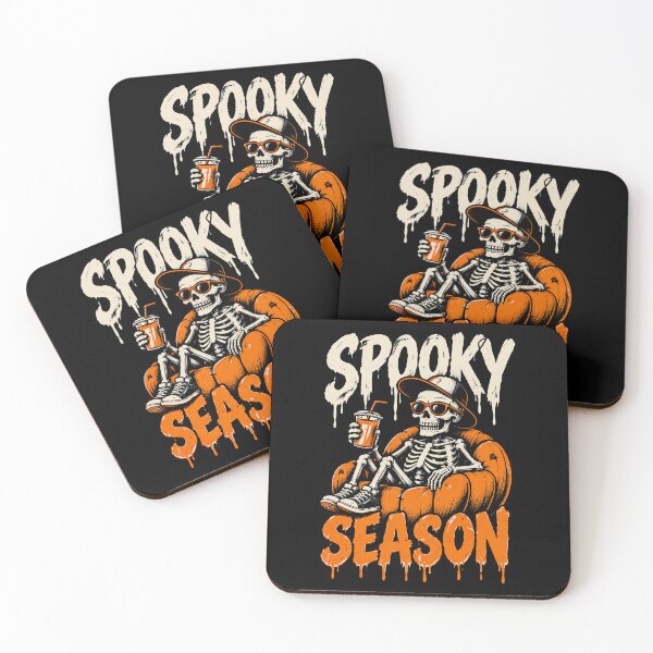 Item preview, Spooky Season Skeleton Pumpkin Chilling Vibes designed and sold by markymaarty.