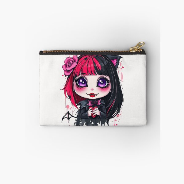 Item preview, Cute Chibi Vampire Cat Girl - Pastel Goth Heart Art designed and sold by ERODED SELF.