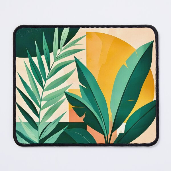 Item preview, Geometric Tropical Leaves designed and sold by Vicky Brago-Mitchell®.