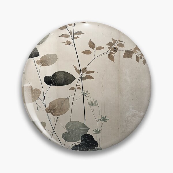 Item preview, Wabi sabi and japandi inspired autumn herbs and leaves designed and sold by filigreedigital.