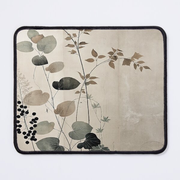 Item preview, Wabi sabi and japandi inspired autumn herbs and leaves designed and sold by filigreedigital.