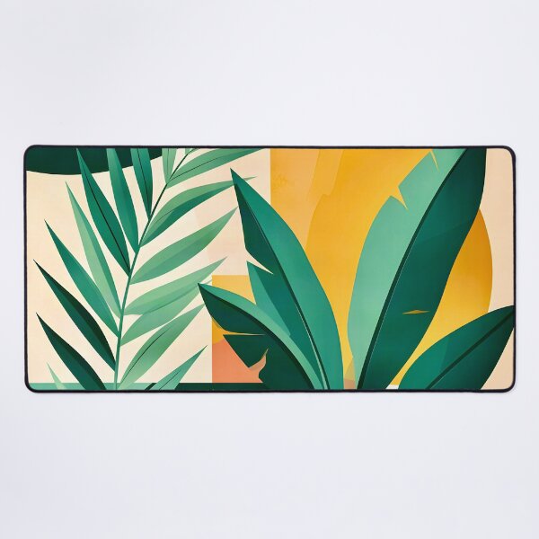 Item preview, Geometric Tropical Leaves designed and sold by Vicky Brago-Mitchell®.