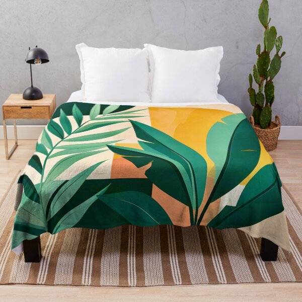 Item preview, Geometric Tropical Leaves designed and sold by Vicky Brago-Mitchell®.