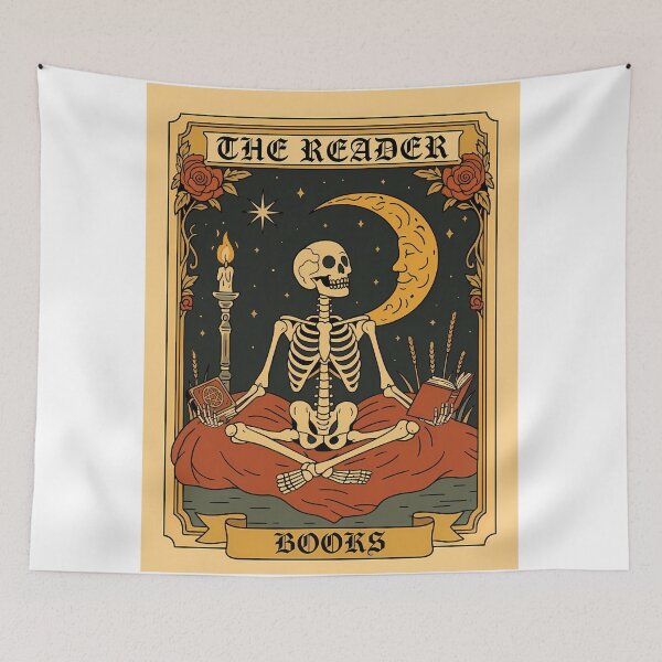 Item preview, The Reader Tarot Card Skeleton Reading Book designed and sold by FernaRoje.