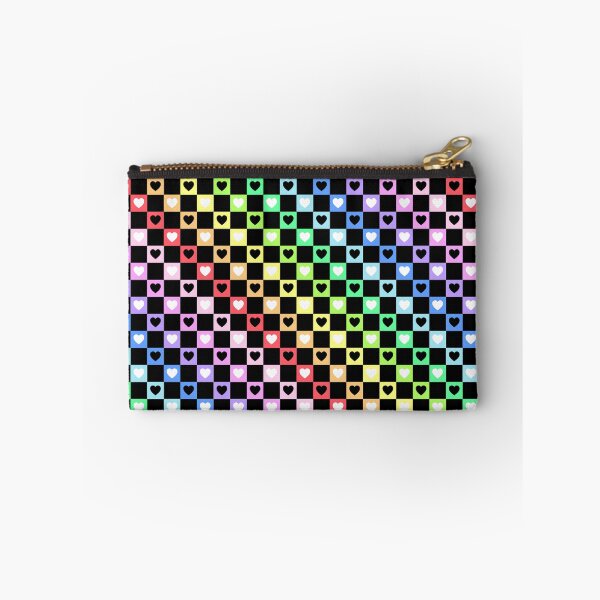 Item preview, Scenecore Rainbow Check With Hearts designed and sold by LittleLinenKitten.