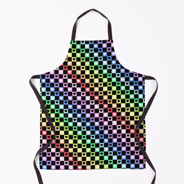 Item preview, Scenecore Rainbow Check With Hearts designed and sold by LittleLinenKitten.