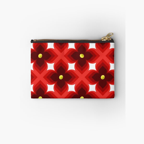 Item preview, Red & Black Floral Seamless Pattern Hand Drawn Geometric Flower Design designed and sold by martinspixs.