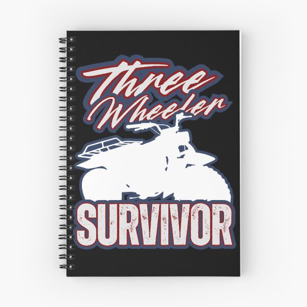 Item preview, Three Wheeler Survivor — Retro ATV Silhouette Distressed Red White and Blue Off‑Road Rider Graphic designed and sold by GFamilyC.