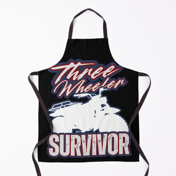 Item preview, Three Wheeler Survivor — Retro ATV Silhouette Distressed Red White and Blue Off‑Road Rider Graphic designed and sold by GFamilyC.
