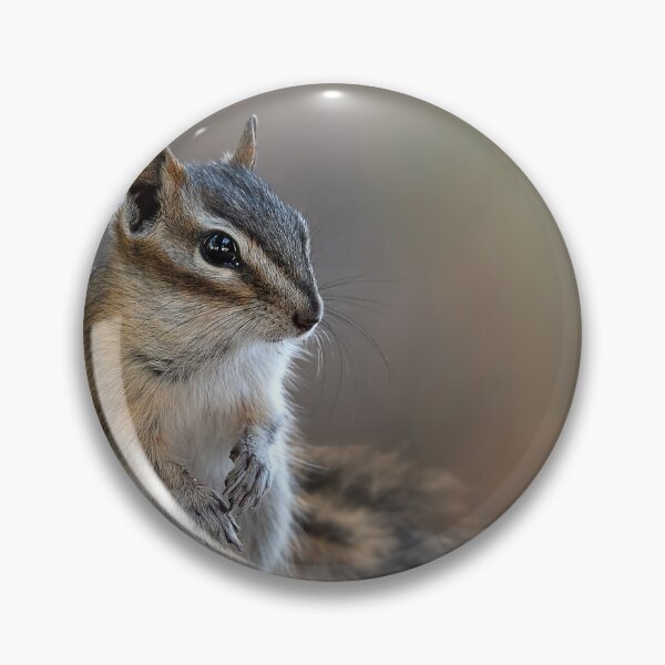 Item preview, Chipmunk on wooden table with bokeh designed and sold by lisavonbiela.