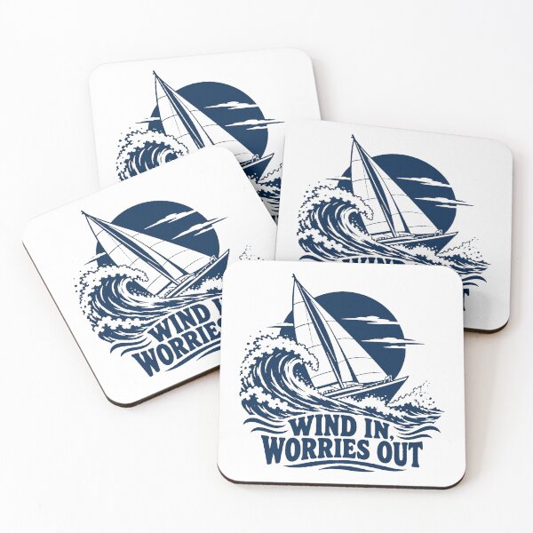 Item preview, Vintage Sailboat Riding a Curling Wave designed and sold by ODDLUME CLUB.