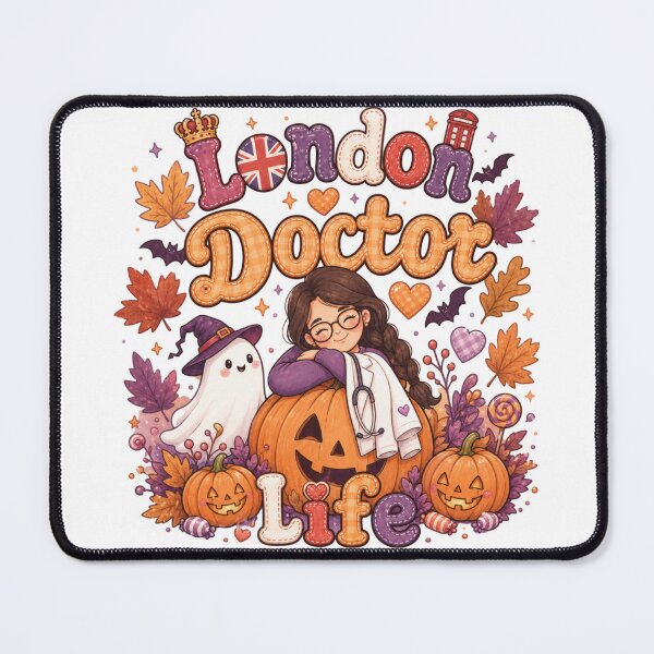 Item preview, Cosy Fall London Doctor Spooky Ghost Aesthetic designed and sold by TheChalkyFox.