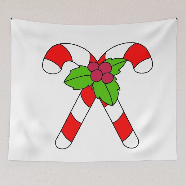 Item preview, Candy Canes With Berries designed and sold by Sartoris Art.