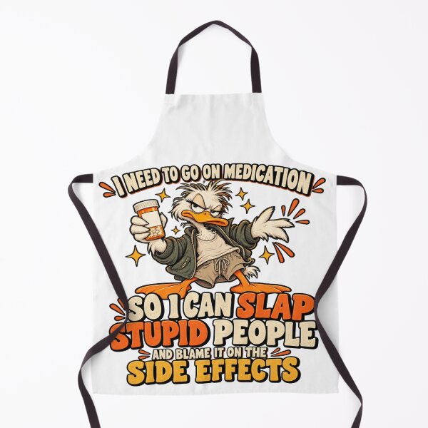Item preview, I Need To Go On Medication Funny Duck Side Effects Humor designed and sold by OUICHA.