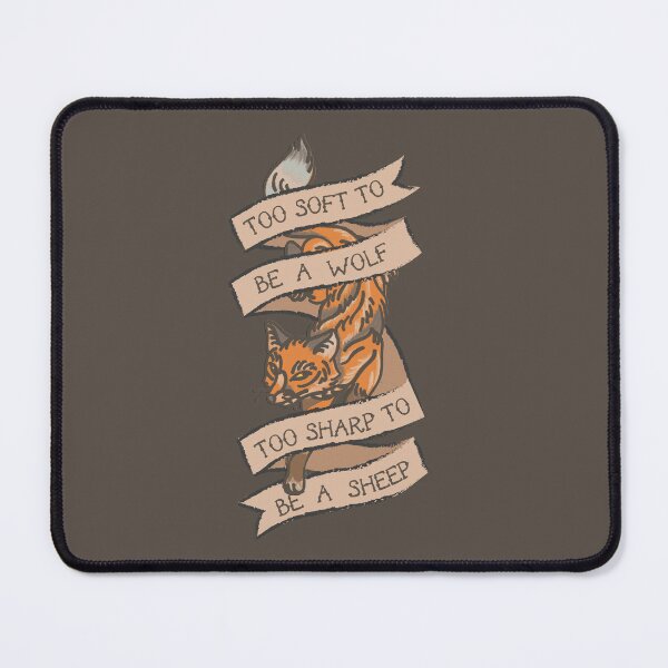 Item preview, too soft to be a wolf too sharp to be a sheep (fox) designed and sold by remerasnerdas.