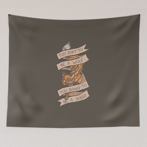 Item preview, too soft to be a wolf too sharp to be a sheep (fox) designed and sold by remerasnerdas.