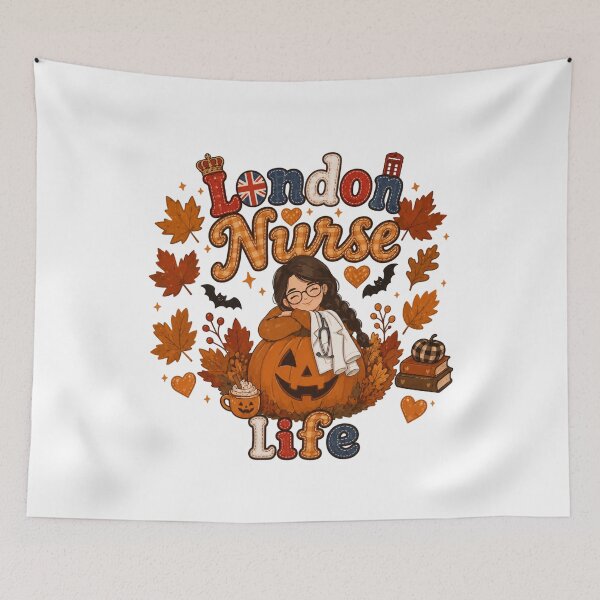 Item preview, Cute London Nurse Fall Aesthetic Spooky Season designed and sold by TheChalkyFox.