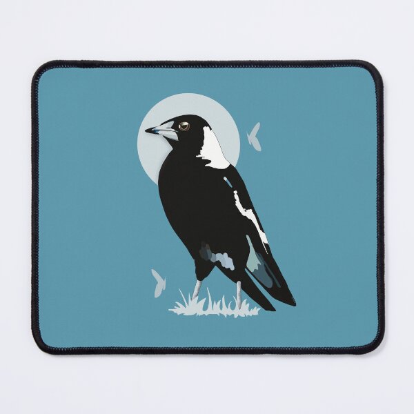 Item preview, Yin Yang Australian Magpie Heart Feathers designed and sold by Karin Taylor.