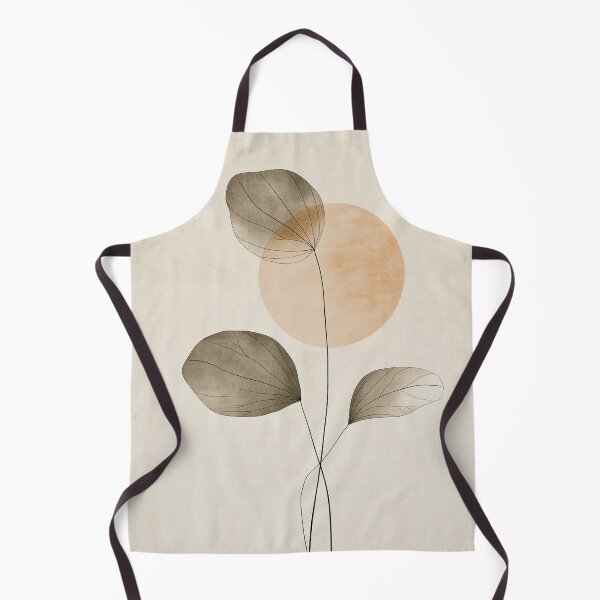 Item preview, Wabi sabi and japandi inspired abstract green leaves of autumn designed and sold by filigreedigital.