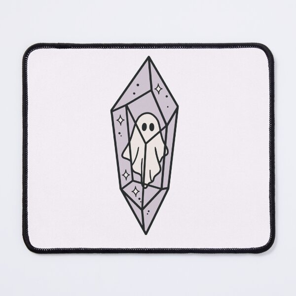 Item preview, Cute Pastel Ghost in Amethyst Crystal - Halloween Aesthetic designed and sold by Dusk Daisy Art.