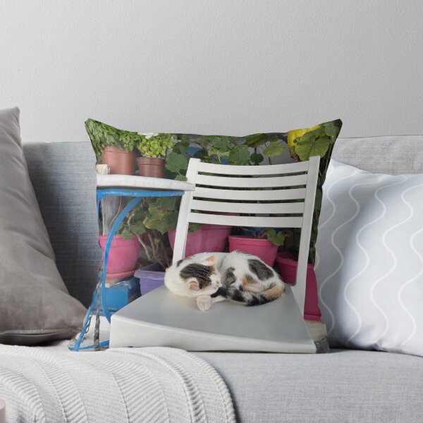 Item preview, Cat Sleeping on a Chair designed and sold by GeekyGirlsGarb.