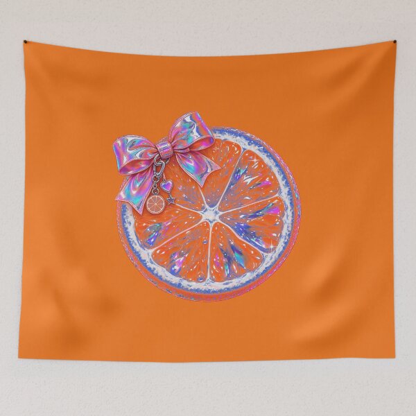 Item preview, Sliced Orange In Indigo designed and sold by lifeinspired4u.