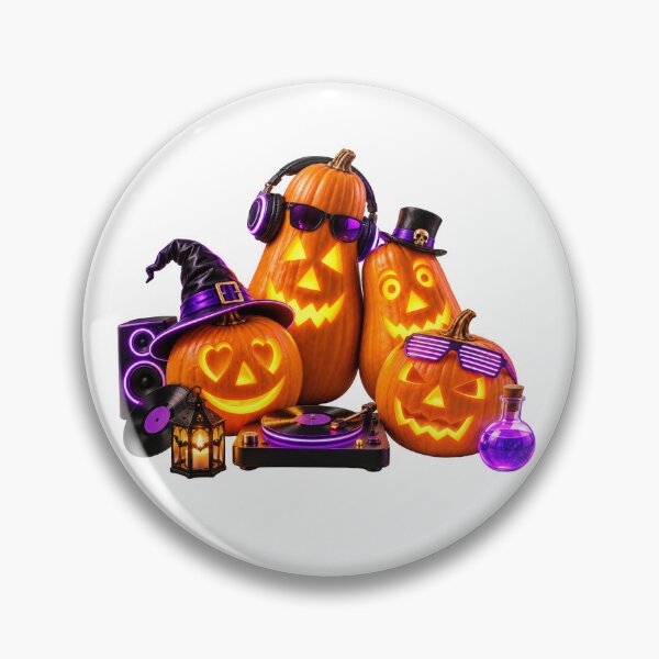 Item preview, Neon Pumpkin DJ Party designed and sold by DansCreations42.