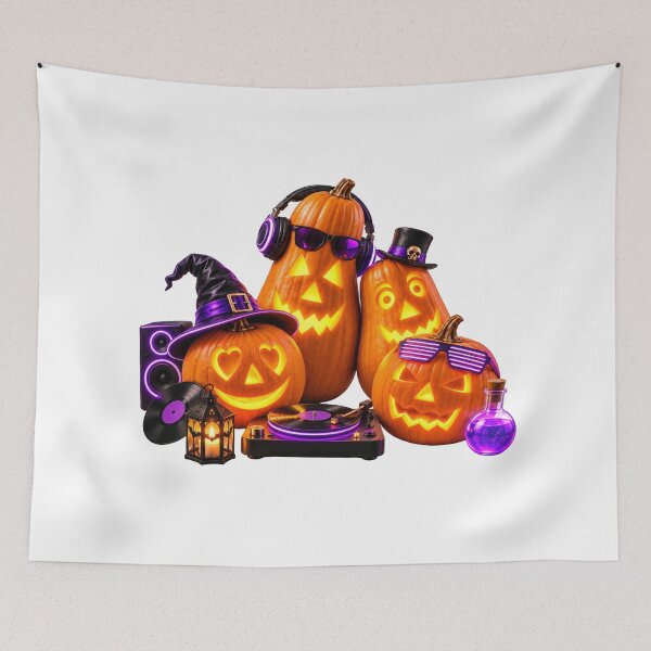 Item preview, Neon Pumpkin DJ Party designed and sold by DansCreations42.
