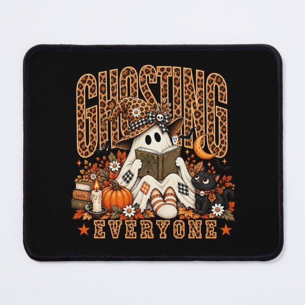 Item preview, Ghosting Everyone Witchy Bookish Ghost Halloween Art designed and sold by AmiGraph.