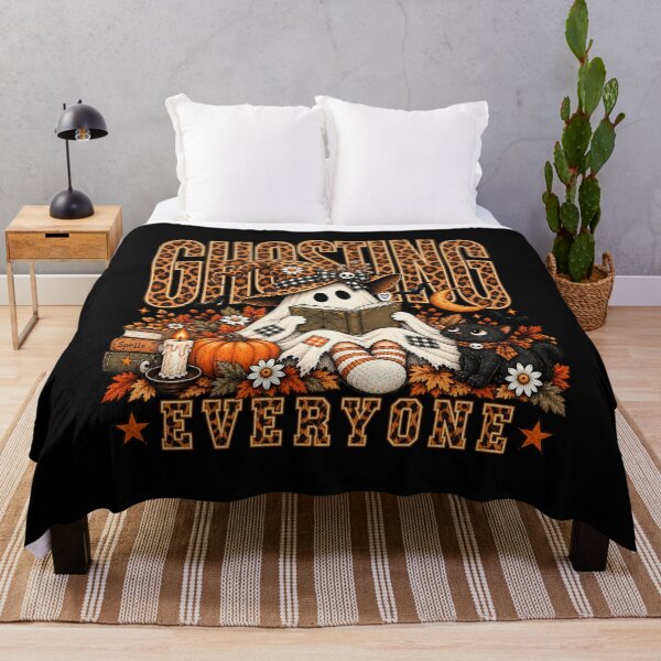 Item preview, Ghosting Everyone Witchy Bookish Ghost Halloween Art designed and sold by AmiGraph.