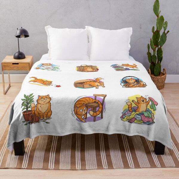 Item preview, Orange Tabby Cat Chaotic Mischief Funny Sticker Art designed and sold by mood-draftsman.
