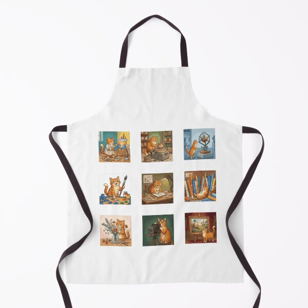 Item preview, Artist Orange Tabby Cat Creative Crafting Sticker Art designed and sold by mood-draftsman.