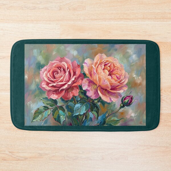Item preview, Vibrant Roses Acrylic Painting designed and sold by amusefullife.