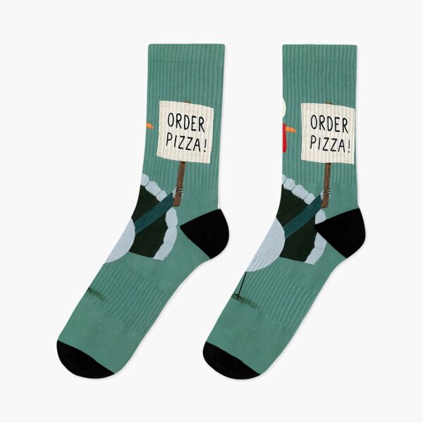 Item preview, Thanksgiving Turkey Says Order Pizza for a Fun Holiday Feast with Cartoon Humor and Italian Flavor designed and sold by OlfactoART Studio.