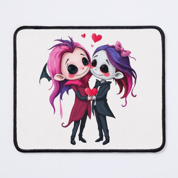 Item preview, Cute Chibi Gothic Wedding Couple - Emo Vampire Love Art designed and sold by ERODED SELF.